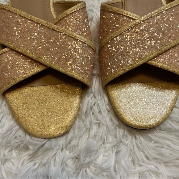 J. Crew Buff Glitter Cora Criss Cross Sandals - Picture 4 of 8